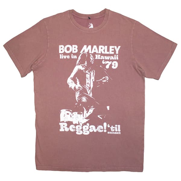 Bob Marley Live In Hawaii Stone Wash T Shirt
