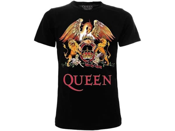 Crazy for rock t-shirt Nytt värde Titel: Officiell Queen Logo Officiell T-shirt Unisex Färg Svart Storlekar Baby Boy