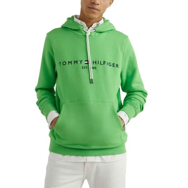 Tommy Hilfiger Logo Hoody Sweatshirt Gröna män