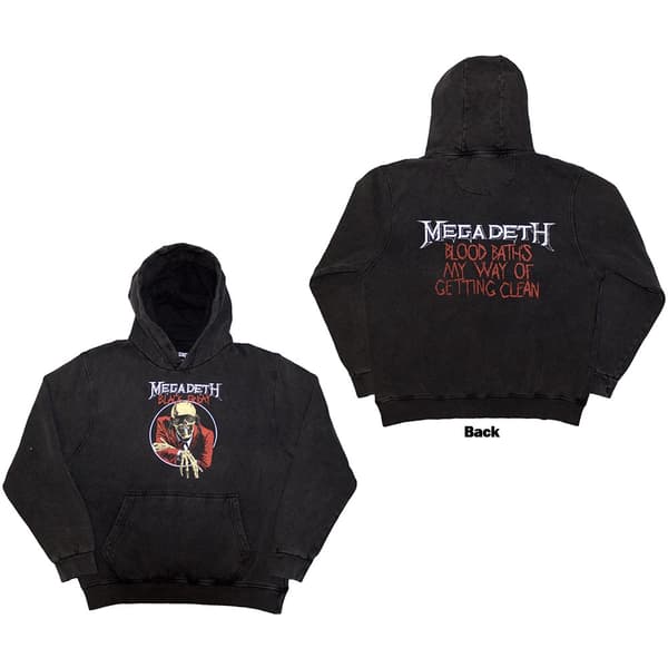 Megadeth Unisex Pullover Hoodie: Black Friday (Back Print & Wash Collection) (Medium)