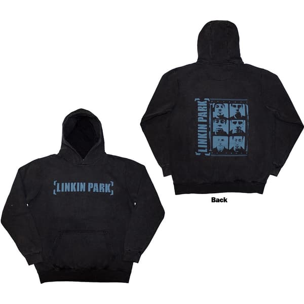 Linkin Park Unisex Pullover Hoodie: Meteora Portraits (Back Print & Wash Collection) (Small)