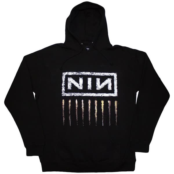 Nine Inch Nails Unisex Pullover Hoodie: Downward Spiral (Large)