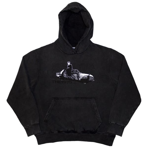 The 1975 Unisex Pullover Hoodie: Car Photo (Wash Collection) (Small)