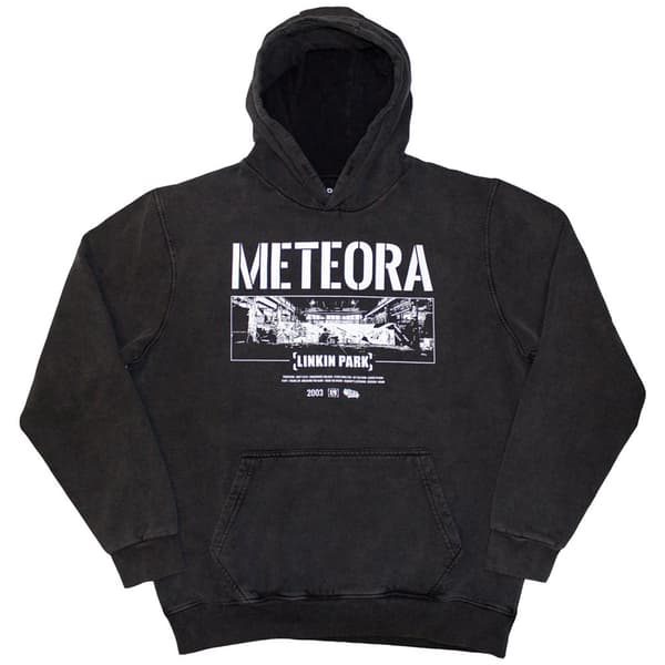 Linkin Park Unisex Pullover Hoodie: Meteora Wall Art (Wash Collection) (Large)