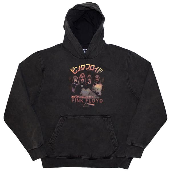 Pink Floyd Unisex Pullover Hoodie: Japan Poster (Wash Collection) (Medium)