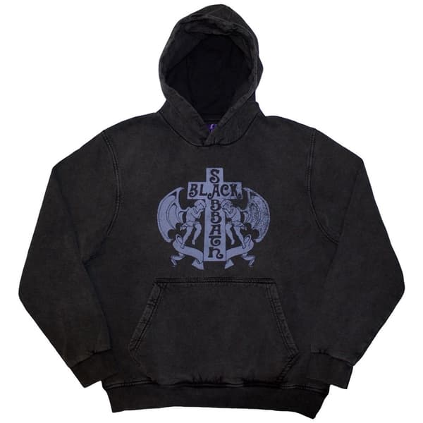 Black Sabbath Unisex Pullover Hoodie: Angels (Wash Collection) (Medium)
