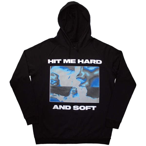 Billie Eilish Unisex Pullover Hoodie: Hit Me Hard And Soft Negative (Small)