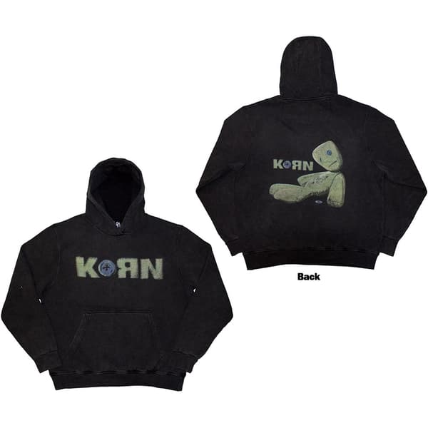 Korn Unisex Pullover Hoodie: Doll Issues (Back Print & Wash Collection) (Large)