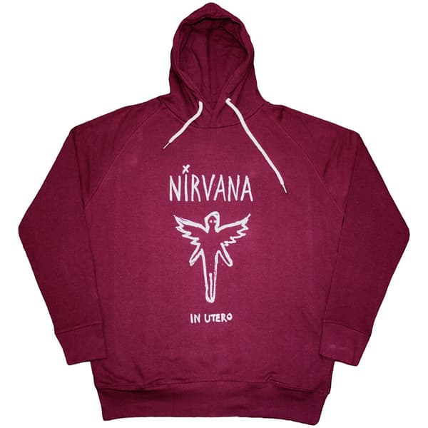 Nirvana Unisex Pullover Hoodie: In Utero Outline (Medium)