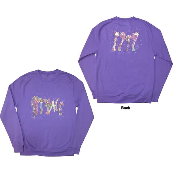 Prince Unisex Sweatshirt: 1999 (Back Print) (Medium)