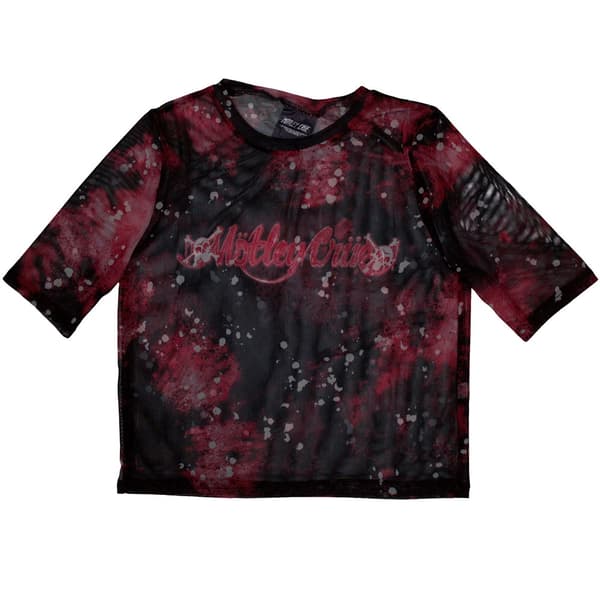 Motley Crue Ladies Crop Top: Feelgood Logo (Mesh) (Medium)