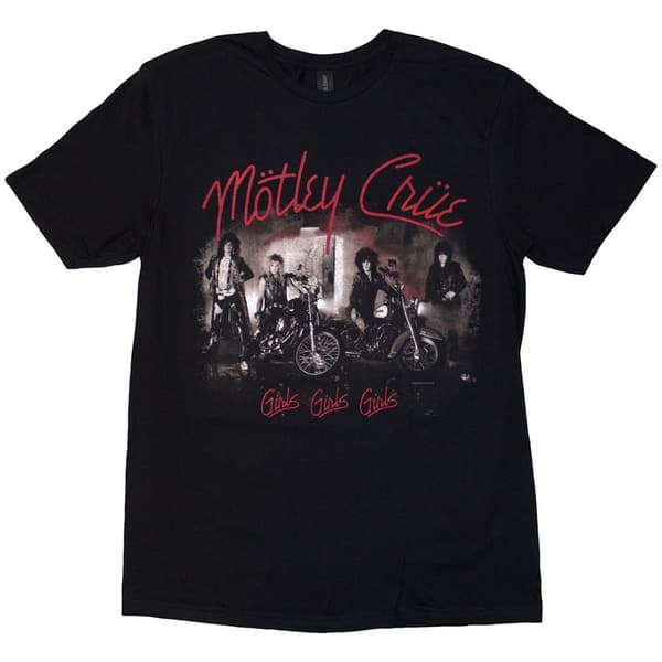 Motley Crue Unisex T-Shirt: Girls, Girls, Girls Vintage (X-Large)