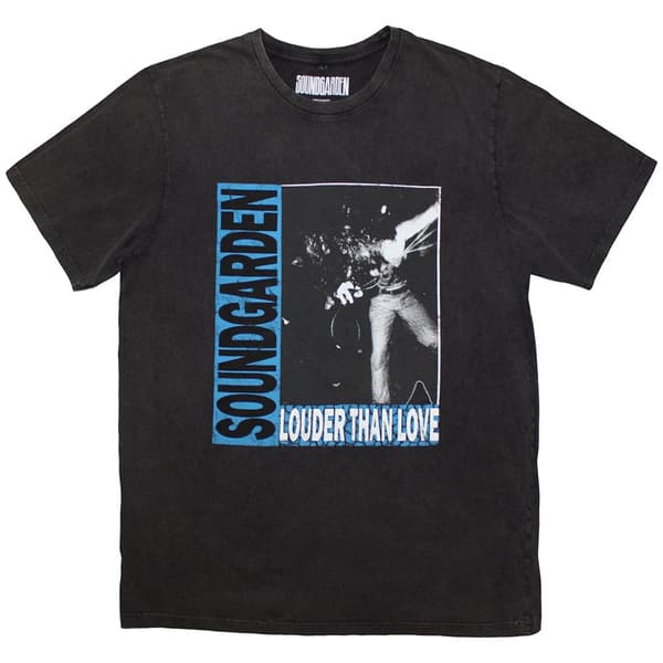 Soundgarden Unisex Stone Wash T-Shirt: Louder Than Love (Medium)