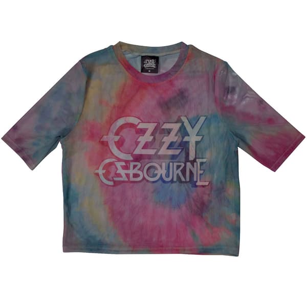 Ozzy Osbourne Ladies Crop Top: Logo (Mesh) (X-Small)