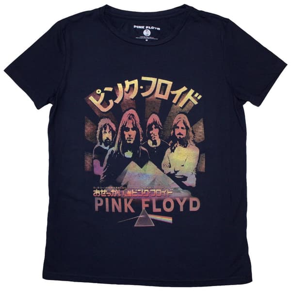Pink Floyd Ladies T-Shirt: Japan Poster (Medium)