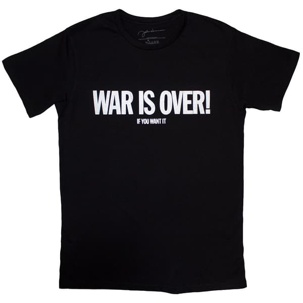 John Lennon Unisex T-Shirt: War Is Over (Large)