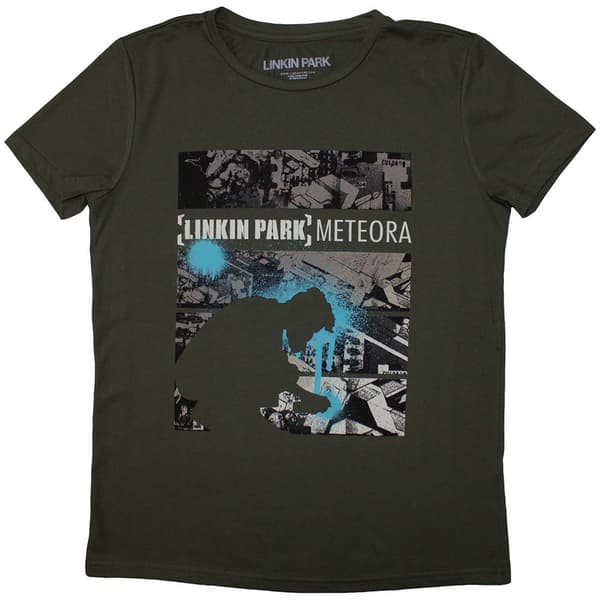 Linkin Park Ladies T-Shirt: Meteora Drip Collage (Medium)