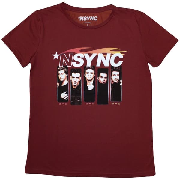 NSYNC Ladies T-Shirt: Flame Logo (Medium)