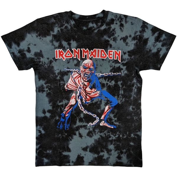 Iron Maiden Unisex T-Shirt: Eddie Piece Of Mind (Wash Collection) (Large)