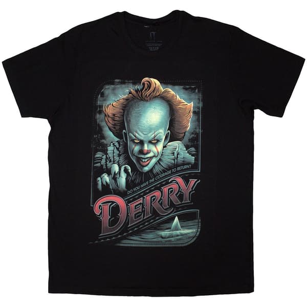 IT Unisex T-Shirt: Pennywise Derry  (X-Large)