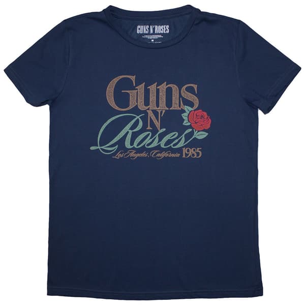 Guns N' Roses Ladies T-Shirt: California 1985 (Large)