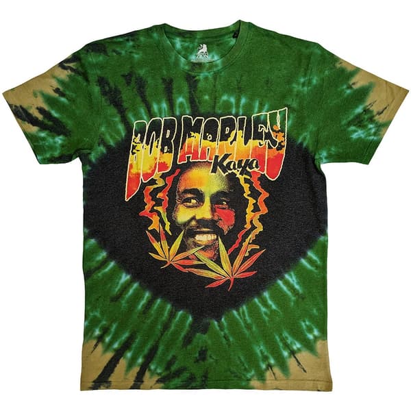 Bob Marley Unisex T-Shirt: Kaya Smoke (Wash Collection) (Small)