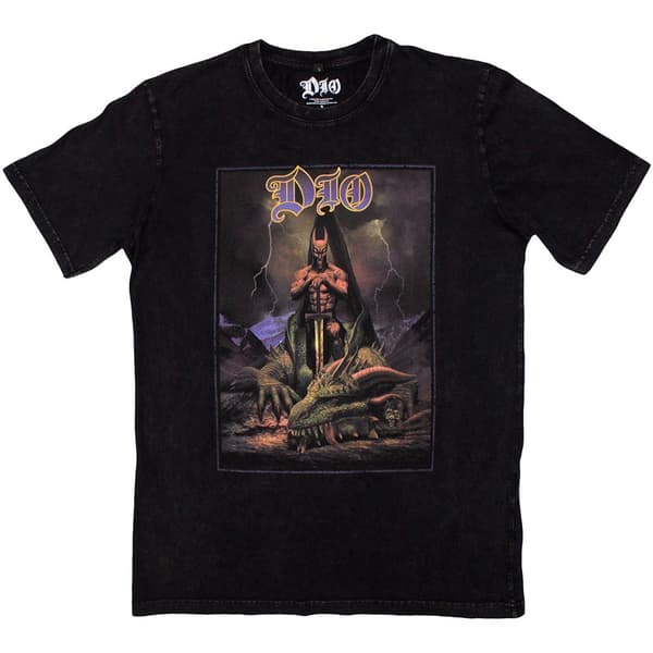 Dio Unisex Stone Wash T-Shirt: Killing The Dragon (Small)