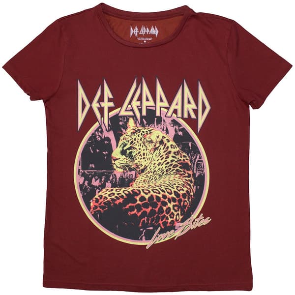 Def Leppard Ladies T-Shirt: Love Bites (Medium)