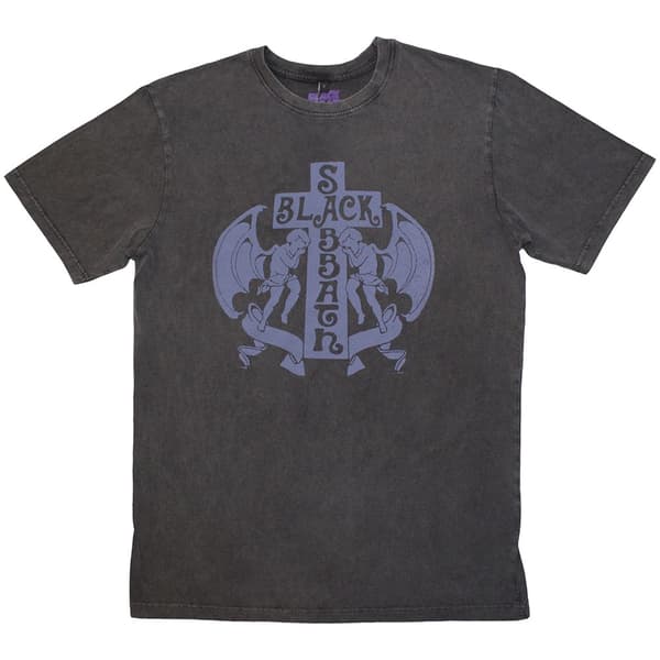 Black Sabbath Unisex Stone Wash T-Shirt: Angels (XX-Large)