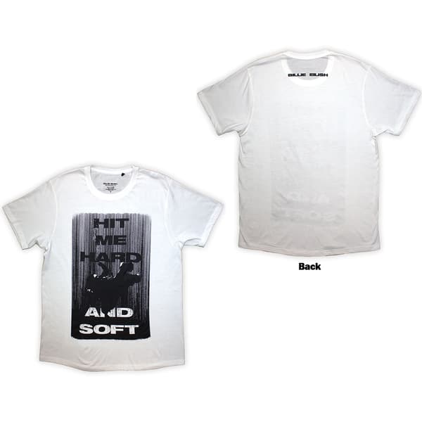 Billie Eilish Unisex T-Shirt: Hit Me Hard And Soft Falling (Back Print) (Medium)