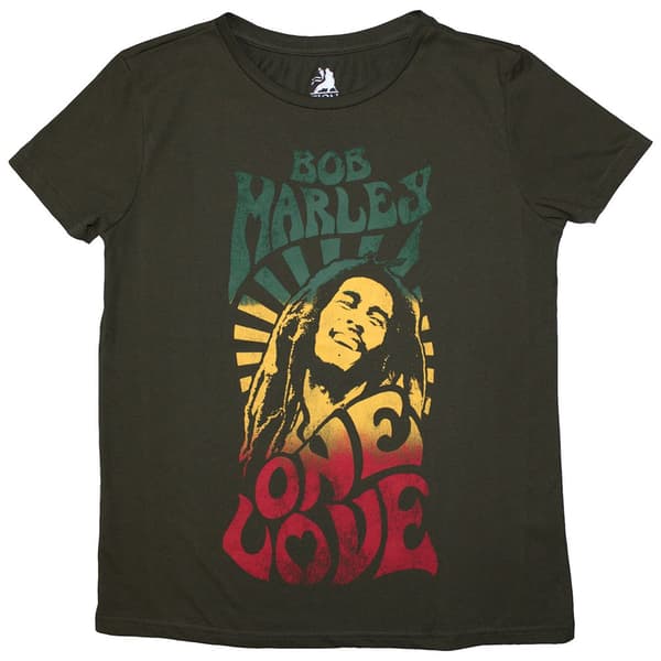 Bob Marley Unisex Stone Wash T-Shirt: One Love Gradient (X-Large)