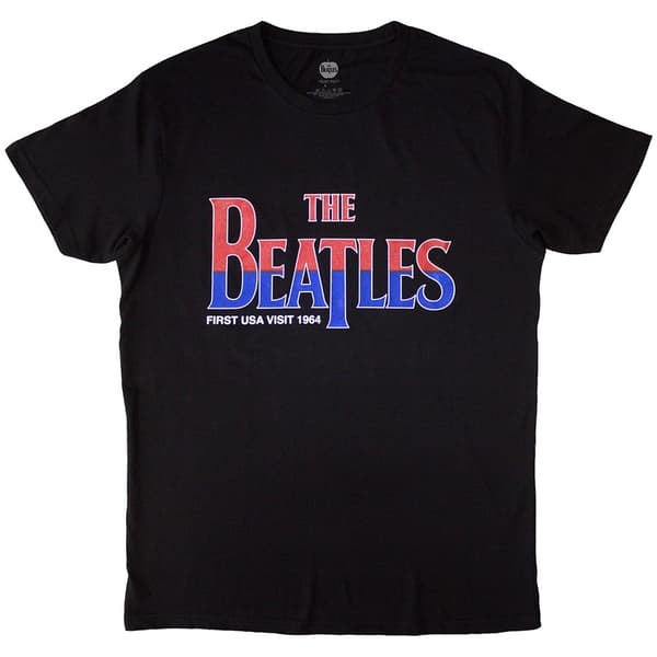 The Beatles Unisex T-Shirt: First USA Visit (Medium)