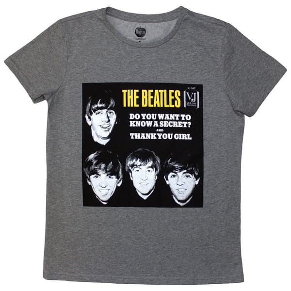 The Beatles Ladies T-Shirt: VJ Secret Sleeve (Medium)