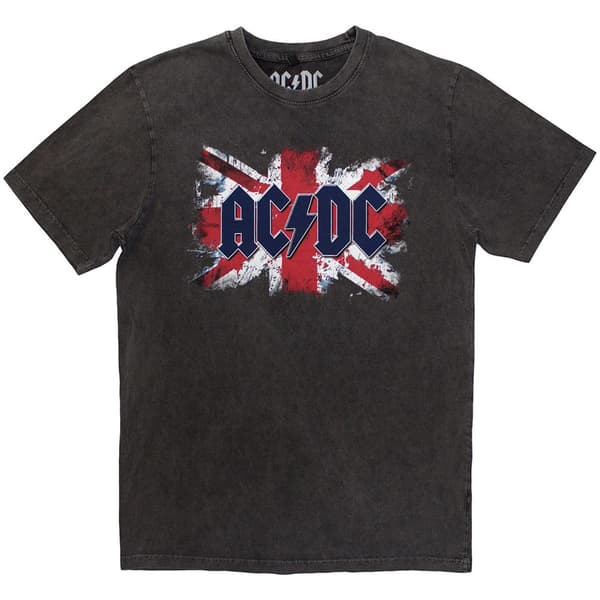 AC/DC Unisex Stone Wash T-Shirt: Flag (XX-Large)