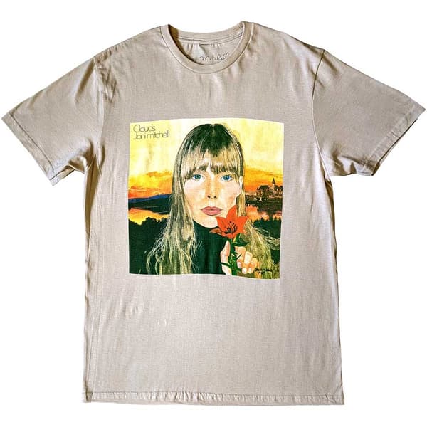 Joni Mitchell Unisex T-Shirt: Clouds (Small)