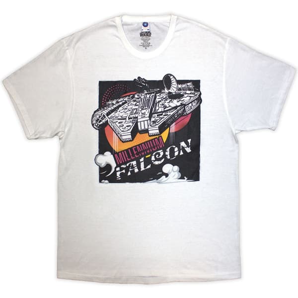 Star Wars Unisex T-Shirt: Millennium Falcon Graphic (X-Large)