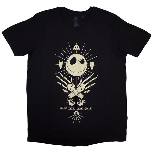 The Nightmare Before Christmas Unisex T-Shirt: King Jack (X-Large)