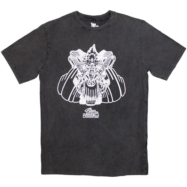 Thin Lizzy Unisex Stone Wash T-Shirt: Rocker (Large)