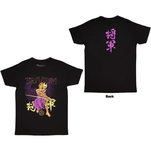 Trivium Unisex T-Shirt: Kanji (Back Print) (XX-Large)
