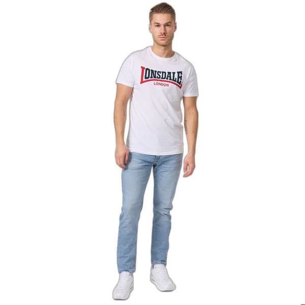 T-shirt - Lonsdale - Tvåfärgad - 100% kammad bomull - Kort ärm - Rund hals