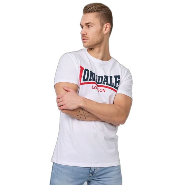 T-shirt - Lonsdale - Tvåfärgad - 100% kammad bomull - Kort ärm - Rund hals
