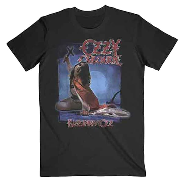 Ozzy Osbourne Blizzard Of Ozz Track list T Shirt Black M
