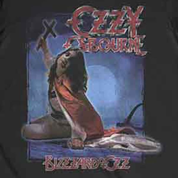 Ozzy Osbourne Blizzard Of Ozz Track list T Shirt