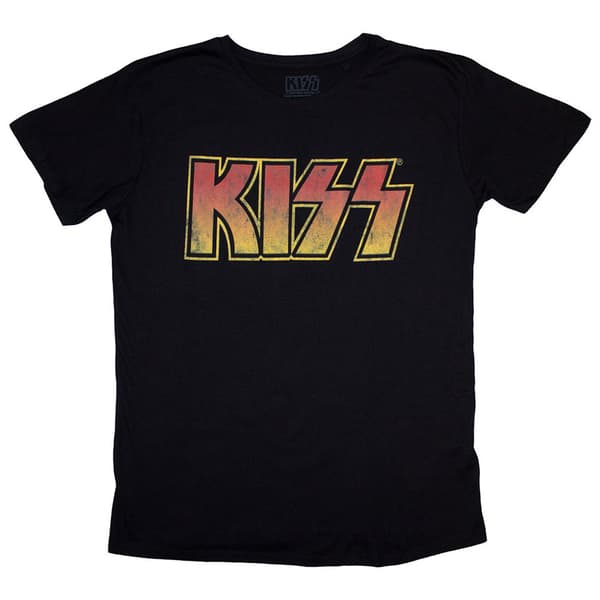 KISS Vintage Classic Logo Skinny Fit T Shirt