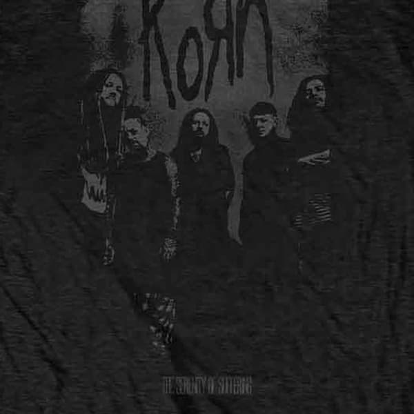 Korn Knock Wall Band Logo T Shirt