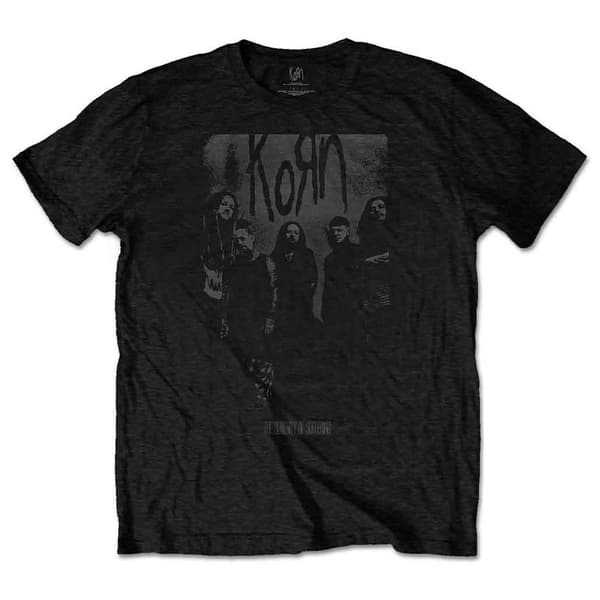 Korn Knock Wall Band Logo T Shirt