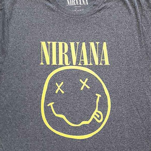 Nirvana Grunge Face Band Logo T Shirt