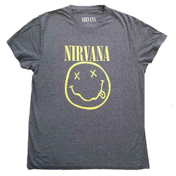 Nirvana Grunge Face Band Logo T Shirt