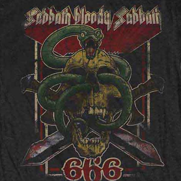 Black Sabbath Bloody Sabbath 666 Skinny Fit T Shirt