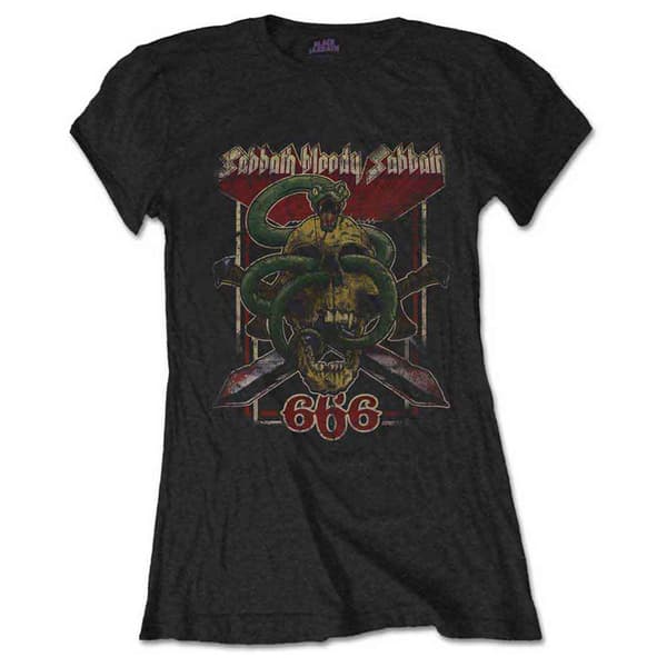 Black Sabbath Bloody Sabbath 666 Skinny Fit T Shirt